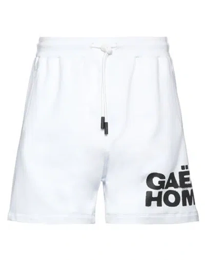 Gaelle Paris Gaëlle Paris Man Shorts & Bermuda Shorts White Size L Cotton