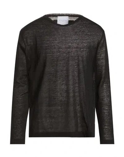 Gaelle Paris Gaëlle Paris Man Sweater Black Size M Linen, Polyamide