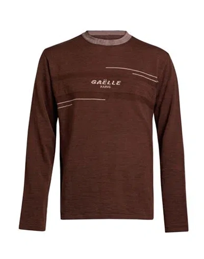 Gaelle Paris Gaëlle Paris Man Sweater Brown Size M Acrylic, Wool
