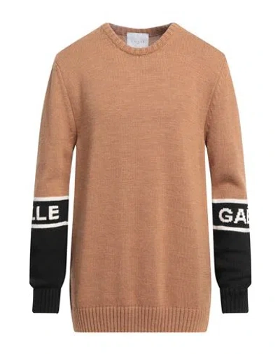 Gaelle Paris Gaëlle Paris Man Sweater Camel Size Xl Acrylic, Polyester In Beige