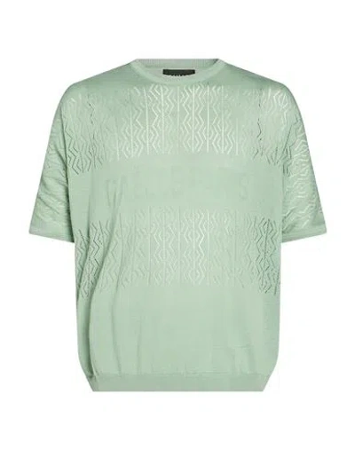 Gaelle Paris Gaëlle Paris Man Sweater Light Green Size Xl Cotton In Blue