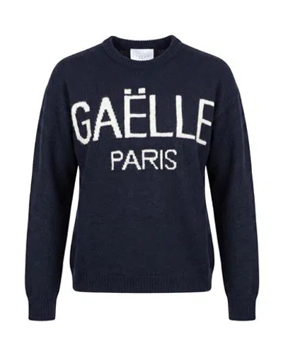 Gaelle Paris Gaëlle Paris Man Sweater Midnight Blue Size L Acrylic, Polyamide, Mohair Wool, Wool