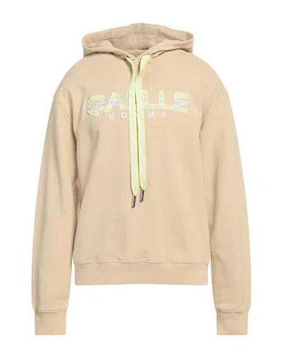 Gaelle Paris Gaëlle Paris Man Sweatshirt Beige Size Xl Cotton, Elastane