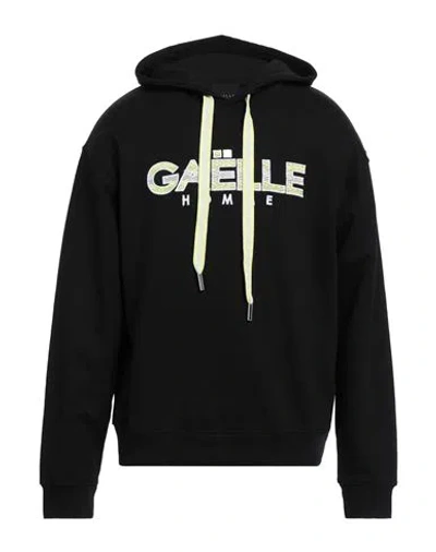 Gaelle Paris Gaëlle Paris Man Sweatshirt Black Size Xl Cotton, Elastane In Black