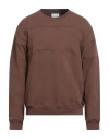 Gaelle Paris Gaëlle Paris Man Sweatshirt Brown Size M Cotton In Brown