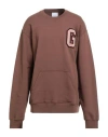 Gaelle Paris Gaëlle Paris Man Sweatshirt Brown Size Xxl Cotton