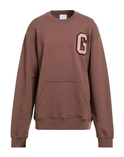 Gaelle Paris Gaëlle Paris Man Sweatshirt Brown Size Xxl Cotton