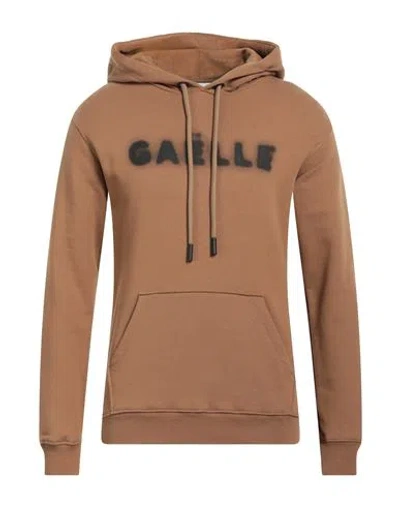 Gaelle Paris Gaëlle Paris Man Sweatshirt Camel Size L Cotton In Sand