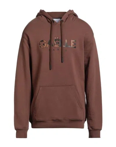 Gaelle Paris Gaëlle Paris Man Sweatshirt Chocolate Brown Size Xxl Cotton In Burgundy