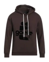 Gaelle Paris Gaëlle Paris Man Sweatshirt Dark Brown Size S Cotton, Elastane In Brown
