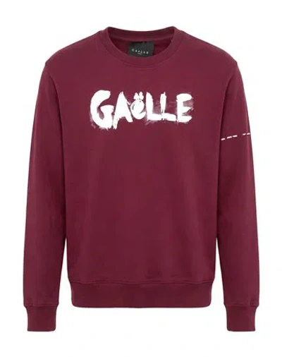 Gaelle Paris Gaëlle Paris Man Sweatshirt Garnet Size L Cotton, Polyester, Elastane In Red