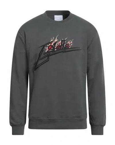 Gaelle Paris Gaëlle Paris Man Sweatshirt Grey Size M Cotton In Gray