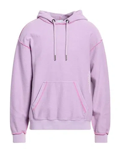 Gaelle Paris Gaëlle Paris Man Sweatshirt Lilac Size M Cotton In Purple