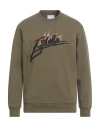 Gaelle Paris Gaëlle Paris Man Sweatshirt Military Green Size M Cotton