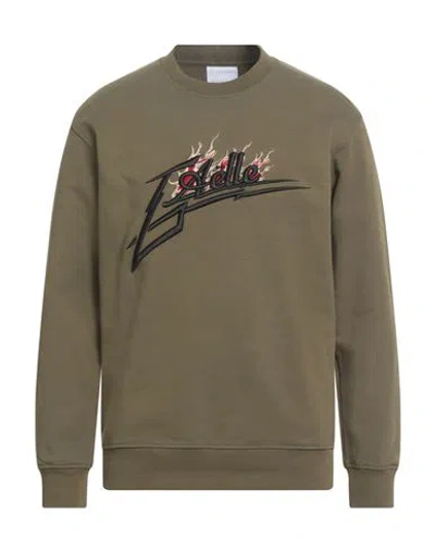 Gaelle Paris Gaëlle Paris Man Sweatshirt Military Green Size M Cotton