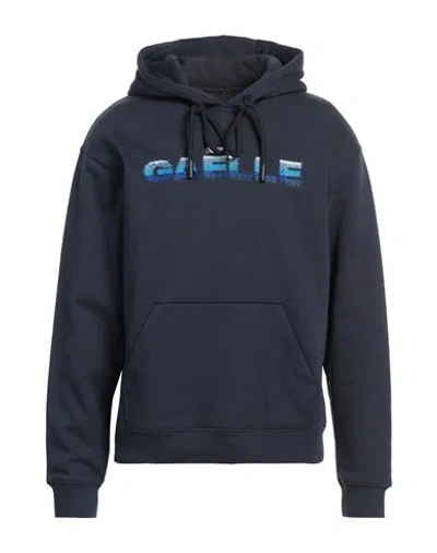 Gaelle Paris Gaëlle Paris Man Sweatshirt Navy Size Xl Cotton, Polyester, Elastane In Blue