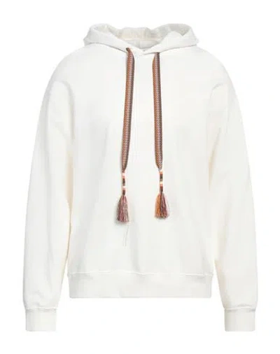 Gaelle Paris Gaëlle Paris Man Sweatshirt Off White Size L Cotton, Elastane