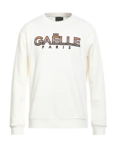 Gaelle Paris Gaëlle Paris Man Sweatshirt Off White Size M Cotton, Elastane