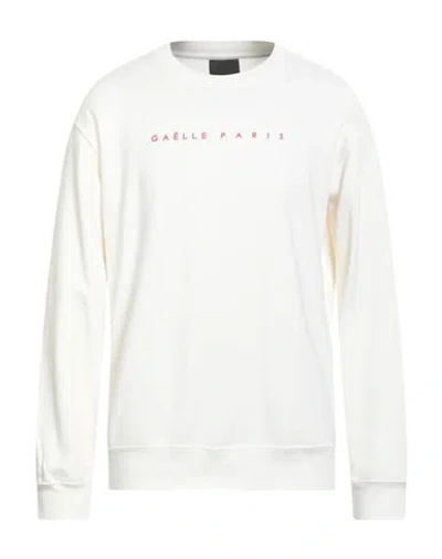 Gaelle Paris Gaëlle Paris Man Sweatshirt Off White Size Xl Cotton, Elastane