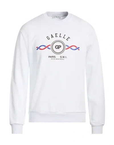 Gaelle Paris Gaëlle Paris Man Sweatshirt White Size Xxl Cotton In Animal Print
