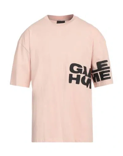 Gaelle Paris Gaëlle Paris Man T-shirt Light Pink Size Xxl Cotton