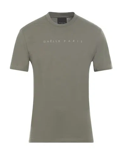 Gaelle Paris Gaëlle Paris Man T-shirt Military Green Size S Cotton