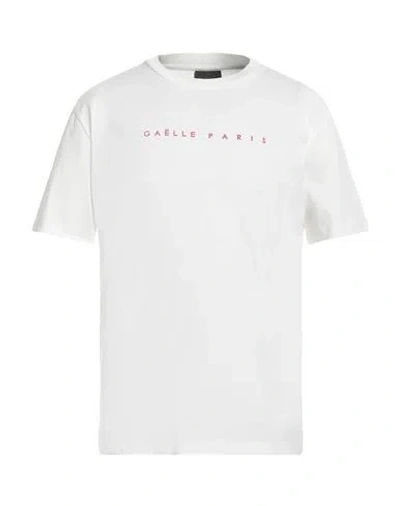 Gaelle Paris Gaëlle Paris Man T-shirt White Size L Cotton