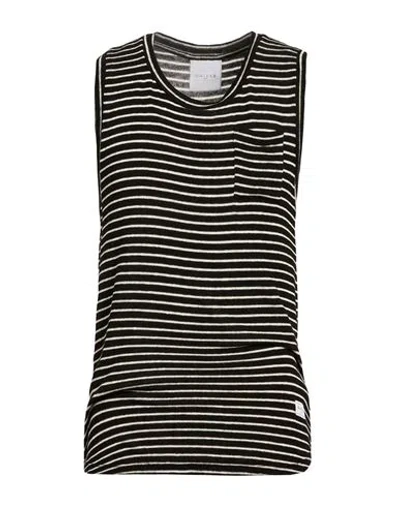 Gaelle Paris Gaëlle Paris Man Tank Top Black Size Xl Wool, Viscose, Elastane