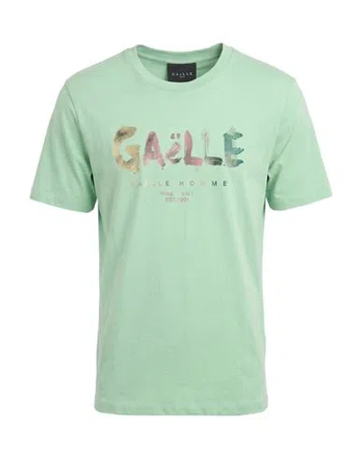 Gaelle Paris Gaëlle Paris Man T-shirt Light Green Size S Cotton