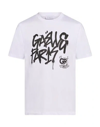 Gaelle Paris Gaëlle Paris Man T-shirt White Size L Cotton