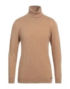 Gaelle Paris Gaëlle Paris Man Turtleneck Camel Size Xl Acrylic, Wool, Viscose, Alpaca Wool In Beige