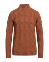 Gaelle Paris Gaëlle Paris Man Turtleneck Tan Size Xl Merino Wool, Acrylic In Brown