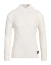 Gaelle Paris Gaëlle Paris Man Turtleneck White Size Xl Acrylic, Wool, Alpaca Wool, Viscose, Polyester