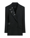 Gaelle Paris Gaëlle Paris Noir Woman Blazer Black Size 4 Polyester, Viscose, Elastane In Black