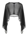 Gaelle Paris Gaëlle Paris Noir Woman Cape Black Size 4 Polyester In Black