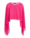 Gaelle Paris Gaëlle Paris Noir Woman Cape Fuchsia Size 12 Polyester In Pink