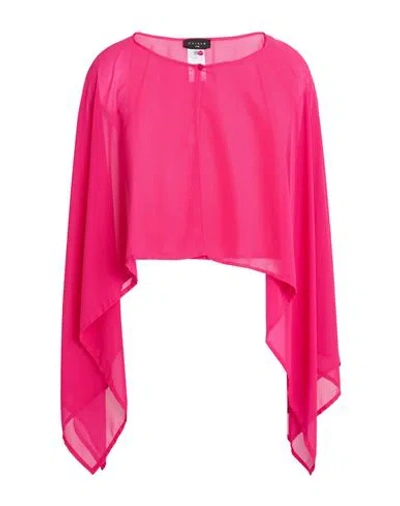 Gaelle Paris Gaëlle Paris Noir Woman Cape Fuchsia Size 12 Polyester In Pink