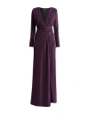 Gaelle Paris Gaëlle Paris Noir Woman Maxi Dress Purple Size 8 Polyamide, Polyester, Elastane In Purple