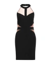 Gaelle Paris Gaëlle Paris Noir Woman Midi Dress Black Size 8 Polyamide, Elastane In Black