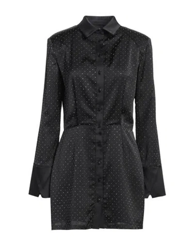 Gaelle Paris Gaëlle Paris Noir Woman Mini Dress Black Size 12 Polyester, Elastane