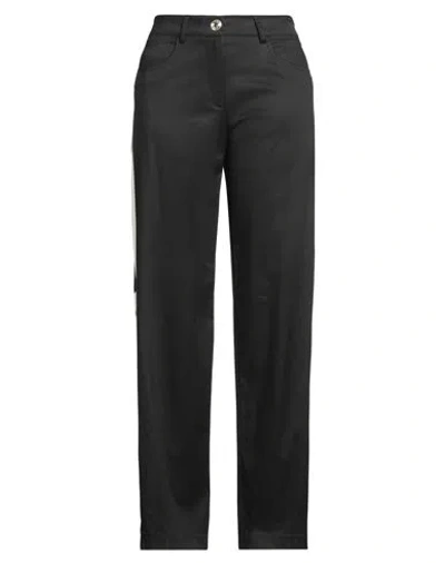 Gaelle Paris Gaëlle Paris Noir Woman Pants Black Size 8 Cotton, Viscose, Elastane