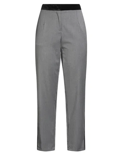 Gaelle Paris Gaëlle Paris Noir Woman Pants Grey Size 10 Polyester, Viscose, Elastane In Gray