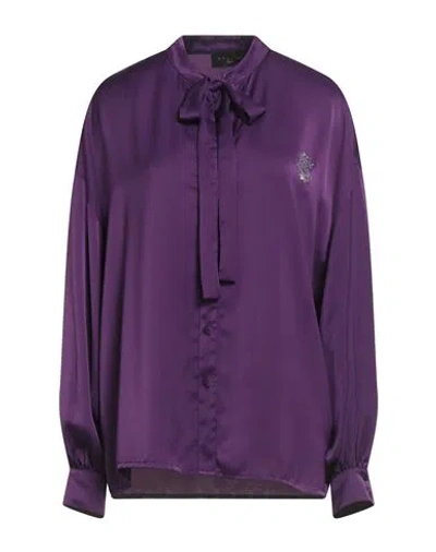 Gaelle Paris Gaëlle Paris Noir Woman Shirt Purple Size 4 Polyester