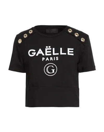 Gaelle Paris Gaëlle Paris Noir Woman T-shirt Black Size 1 Cotton, Elastane