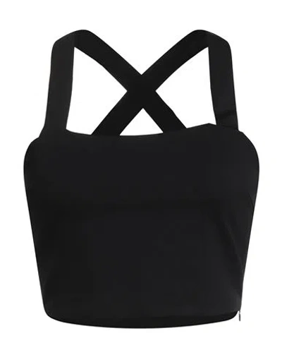 Gaelle Paris Gaëlle Paris Noir Woman Top Black Size 4 Polyester