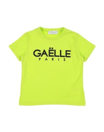 Gaelle Paris Babies' Gaëlle Paris Toddler Boy T-shirt Acid Green Size 6 Cotton, Elastane
