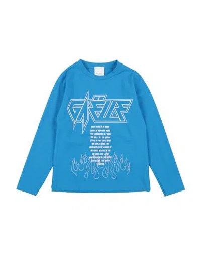 Gaelle Paris Babies' Gaëlle Paris Toddler Boy T-shirt Azure Size 6 Cotton, Elastane In Blue