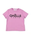 Gaelle Paris Babies' Gaëlle Paris Toddler Boy T-shirt Mauve Size 4 Cotton, Elastane In Purple