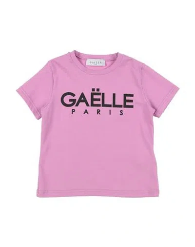 Gaelle Paris Babies' Gaëlle Paris Toddler Boy T-shirt Mauve Size 4 Cotton, Elastane In Purple