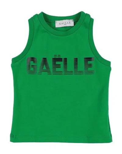 Gaelle Paris Babies' Gaëlle Paris Toddler Boy Tank Top Green Size 6 Cotton, Elastane